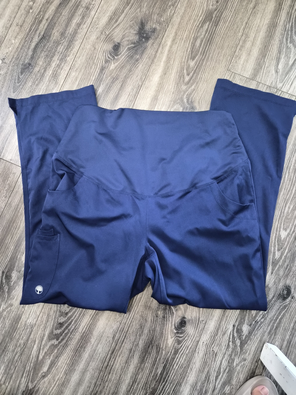 Healing Hands Navy Blue Maternity Scrub Pants
